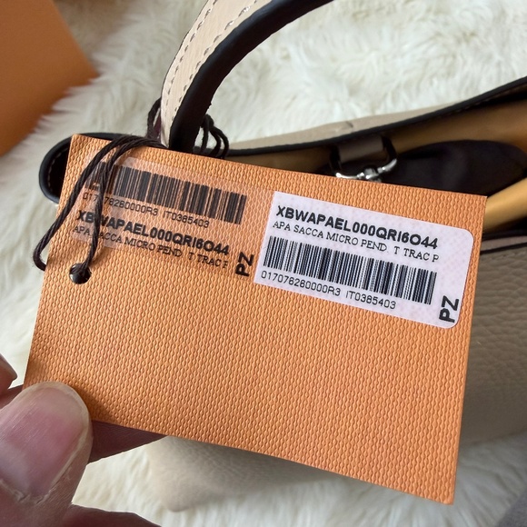 TOD’S APA SACCA Bag in Leather Micro BRAND NEW CREAM COLOR - Picture 13 of 15